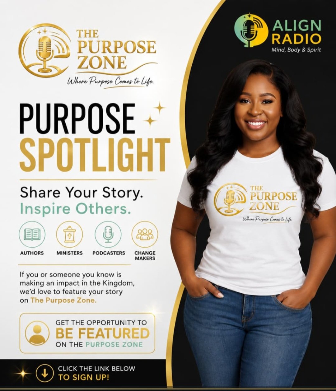The Purpose Spotlight Ad Graphic